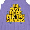- Instant Message - I'm Just Here For The Snacks Graphic Sleeveless Aline Dress - 2 of 4