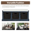 Shoe Storage Bench for Entryway,Entryway Bench with Storage Removable Basket, Shoe Cabinet with Hidden Storage for Entryway Living Room - 4 of 4