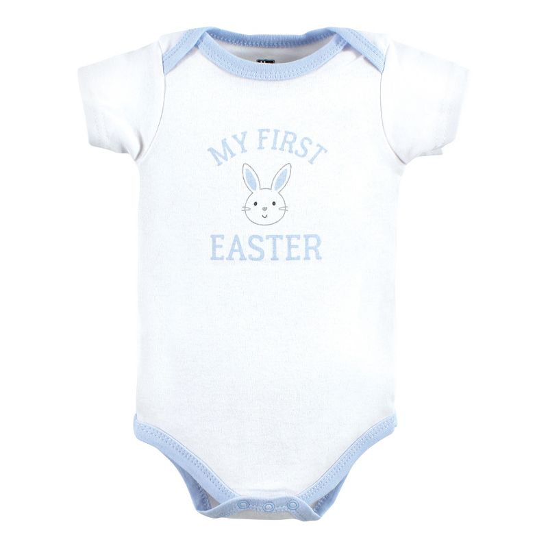 Hudson Baby Infant Boy Cotton Bodysuits, Boy First Valentine Easter, 5 of 6