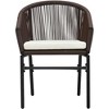 vidaXL Patio Dining Set 3 Piece, Outdoor Dining Set for 2, Table and Chair for Garden Backyard Balcony, Dining Chair Patio Table, Brown - 3 of 4