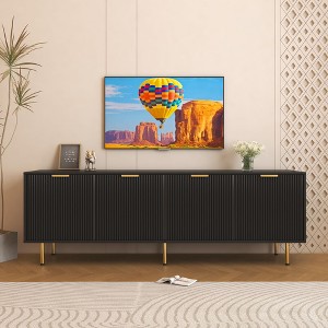 Sapphtopaz TV Stand for TVs with LED Entertainment Center Storage Cabinet with Drawer and Open Shelves TV Stands for Living Room - 1 of 4