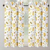 RT Designer's Collection Tribeca Honey Printed Slub 3 Pieces Kitchen Curtain Set Includes 1 Valance 52" x 18" and 2 Tiers 26" x 36" Each Multi Color - image 3 of 4