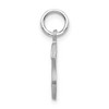 Black Bow Jewelry 14k White Gold, Julia Collection, Small Satin Block Initial S Pendant - 2 of 4
