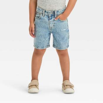 Toddler Boys' Button-Front Denim Shorts - Cat & Jack™