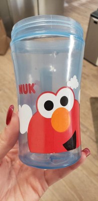 NUK Sesame Street Active Sippy Cup, 10oz, 2 Pack, Elmo and Cookie Monster 