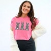 Simply Sage Market Women's Trio Leopard Bunnies Short Sleeve Garment Dyed Tee - 2 of 4