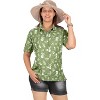 HAPPY BAY Women's Halloween Costumes Summer Blouse Cotton Linen Effect Dresses Button Down Blouses Tops Vintage Shirt Short Sleeve Shirts for Women - 2 of 4