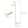 Unique Bargains Carbon Steel Extra Long Multi-purposed S Hooks and Hangers 5 Pcs - 2 of 4