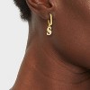 Bijoux Sport by Luv Aj MLB Gold Logo Huggie Earrings - 2 of 3