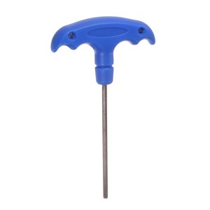 Unique Bargains S2 Steel Repair Tool T-Handle Hex Key Wrench Blue - 1 of 4