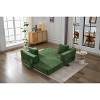 PAGED Modern Minimalist Chenille Fold-Out Couch Bed,2-in-1 Convertible Floor Sofa and Sleeping Mattress for Living Room - 2 of 4