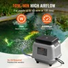 VEVOR Linear Air Pump, 109L/Min Air Flow Septic Aerator Pump, Aeration System for 1/2 Acre 10 FT Deep Ponds, Water Gardens, Waste Treatments, Gray - 4 of 4