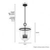 Hunter Fans 12.75" Belltown Ceiling Light Pendant Natural Iron Finish - 4 of 4