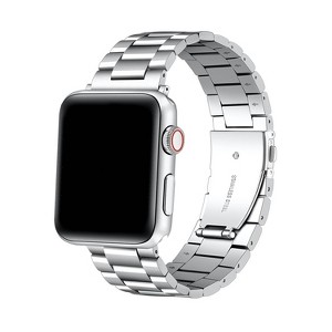 Posh Tech Maxwell Stainless Steel Band for Apple Watch Samsung and Garmin - Silver - 1 of 4