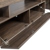 CAVINAS TV Stand Morden TV Stand with LED Lights Modern Media Console Entertainment Center - 4 of 4