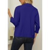 Women's 3/4 Sleeve Open Front Cropped Cardigan Sweater Elegant Shrugs for Women - 4 of 4