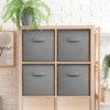 Sorbus 11 Inch 4 Pack Foldable Fabric Storage Cube Bins with Handles - for Organizing Pantry, Closet, Nursery, Playroom, and More - 2 of 4