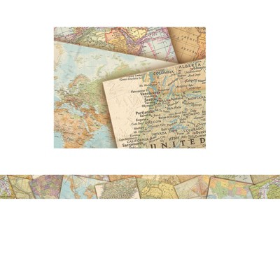 Teacher Created Resources Travel the Map Straight Border Trim, 35 Feet (Pack of 6)