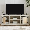 CAVINAS Rattan TV Stand for TVs up to 70 Inches,Entertainment Center with Open Shelves and 2 Natural Rattan Door Cabinets for Living Room - 2 of 4