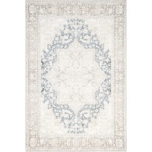 Nuloom Emely Medallion Pet Friendly Machine Washable Area Rug - 1 of 4