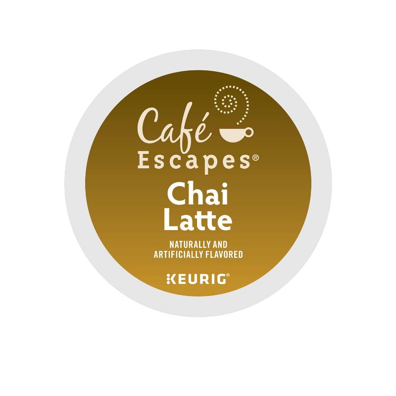 Caf&#233; Escapes Chai Latte Coffee Pods Flavored Coffee Dark Roast - 24ct, 3 of 11