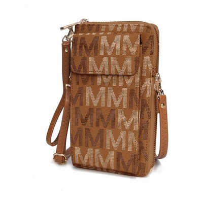 MKF Collection Cossetta Cell Phone Crossbody Wristlet Handbag Vegan Leather Versatile Multi-Use Phone Holder by Mia K