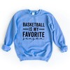 Simply Sage Market Women's Graphic Sweatshirt Basketball Is My Favorite Season - 3 of 4