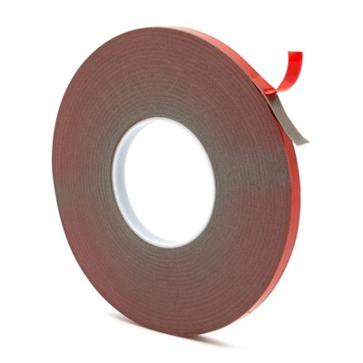 Stockroom Plus Double Sided Stick Foam Mounting Tape Adhesive for Crafts, LED Light Strips, Wall Decor, Gray, 0.4 in x 108 ft