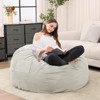 Lyngins 48 Inch Polyester Bean Bag Sofas with Soft Removable Cover for Kids and Adults,Comfy Lazy Sofa Chairs for Living Room - 2 of 4