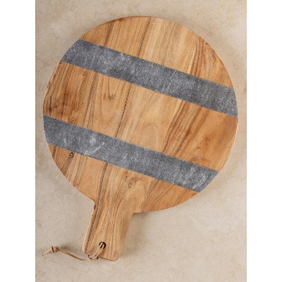 Mandawa Charcuterie Board - Gray, 19"