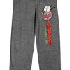 Courage The Cowardly Dog With Logo Men's Heather Gray Sleep Pajama Pants - 2 of 4
