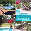 Sunnydaze Two-Person Quilted Fabric Hammock with Spreader Bars - 450 lb Weight Capacity - 2 of 4