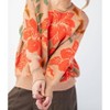 Women's Floral Sweater - Easel - 3 of 3