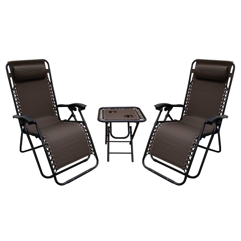 World Famous Sports 2 Zero Gravity Chairs & Table Package, 1 of 5
