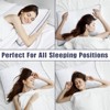 FONTOI 2 Pack Bed Pillow, Fluffy Pillows for Back, Stomach,Side Sleepers, All-Season Comfort for Standard Size, White, 18.9"*5"*24.4" - 3 of 4