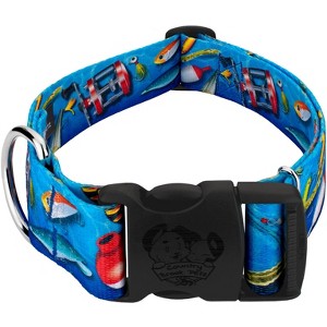Country Brook Petz 1 1/2 Inch Deluxe Dog Collar - Sports and Athletics Collection - 1 of 4