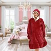 ADR Adult Wearable Blanket, Sweater Hoodie, Blanket with Sleeves for Men & Women Oversized Sweatshirt - 2 of 3