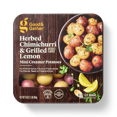 Herbed Chimichurri & Grilled Lemon Mini Creamer Potatoes - 16oz - Good & Gather™