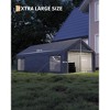 Tough Roof 13x25 FT Carport Canopy with 10 Sandbags, Heavy-Duty 220g PE Tarp & Steel Frame (Gray) - 3 of 4