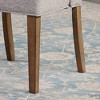 Rubberwood Solids and Engineered Hardwood Upholstered Chair (Set of 2) with Shaped Rustic Wood Seat, Saw Rasping and Distressing - 4 of 4