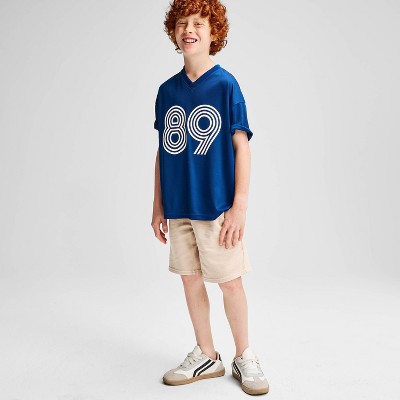 Cat & Jack Boys' Short Sleeve Printed Jersey - Cat & Jack™ Navy Blue M — фото 4