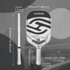 Aukfa Carbon Fiber Pickleball Paddle – 14mm Polypropylene Honeycomb Core, UV Matte Finish, Hot Press Molded, Lightweight Pro Racket - 3 of 4