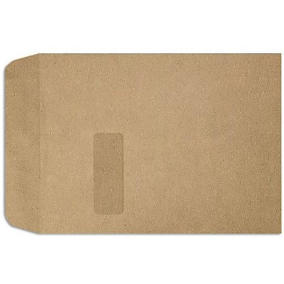 LUX 9" x 12" Open End Window Envelopes Grocery Bag 1590-GB-50