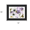 HomeRoots Lilacs and Anemone Black Framed Print Wall Art - 3 of 4