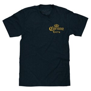 Corona Extra Front and Back Print T-Shirt - Denim Black Heather - 1 of 4