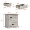 Famapy Wood - Grain 4 - Drawer Vertical Dresser Storage Cabinet Versatile as Nightstand - 4 of 4