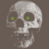 Women's Design By Humans Giant Halloween Skull By robotface Racerback Tank Top - 2 of 3