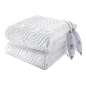 Air Layer Electric Mattress Pad Cover with 5 Heat Settings & 10 Hours Auto Off, Bed Warmer Washable Heating Mattress Pad - 1 of 4