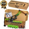 HyperStrike Bow Archery Pack - Clear Green Bow with 6 Whistle Arrows & Bungee, Shoots Up To 250 Feet - 2 of 4