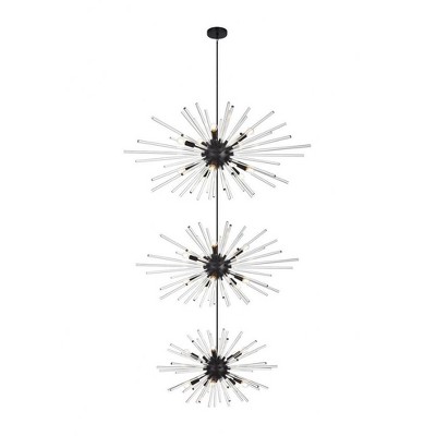 Elegant Lighting Sienna 30 - Light Chandelier in  Black